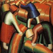 Kasimir Malevich Harvest Rye painting